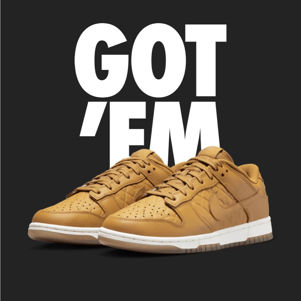 Brand new Women’s Dunk Low Wheat 2022